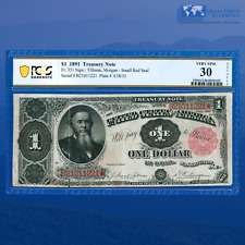 Billete del Tesoro "Stanton", Tillman/Morgan, PCGS 30 #1221 de $351 1891, usado segunda mano  Embacar hacia Argentina