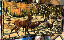 tapestry vintage velvet elk for sale  Saint Joseph