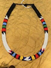 Vintage Handmade African Zulu Maasai Crochet Rope Bead Necklace As Pictured for sale  Shipping to South Africa