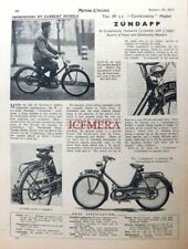 ZUNDAPP 'Combinette' 49cc Cyclemotor Motor Cycle - 1955 Magazine Report Cutting comprar usado  Enviando para Brazil