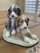 Usado, Estatueta de cachorro "NAO" por Lladro "Two Pups" #1046 comprar usado  Enviando para Brazil