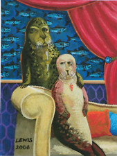 SIGNED & Ltd 500 Brian Lewis Print 'Lord Sealus Mollusc and Lady Sealia' - Seals for sale  Shipping to South Africa