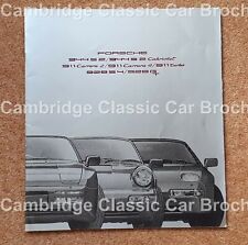 Porsche range brochure for sale  ROYSTON