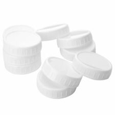 10pcs standard in plastica a Vite Coperchi tappi di archiviazione per regolare/ampia bocca Mason Jar usato  Spedire a Italy