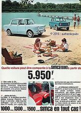 Publicite simca 1000 d'occasion  Cires-lès-Mello