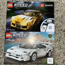 Lote Lego Speed Champions Toyota GR Supra Lamborghini  comprar usado  Enviando para Brazil