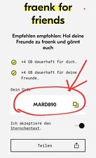 Fraenk code mard890 gebraucht kaufen  Leverkusen