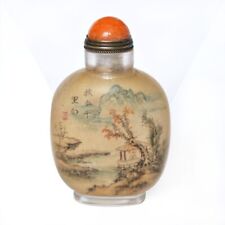 Usado, Pintura interior de vidro chinês pintura paisagem outono água rapé garrafa comprar usado  Enviando para Brazil
