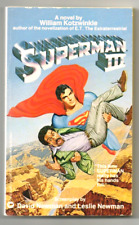 Superman III Movie Tie In Paperback First Print June 1983 William Kotzwinkle bs, used for sale  Shipping to South Africa