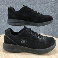 Used, Skechers Shoes Womens 8.5 GoWalk Enlighten Walking Sneakers 12364W Black Leather for sale  Shipping to South Africa