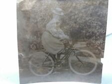 Antigua foto alemana de dama en bicicleta 1898 , usado segunda mano  Embacar hacia Argentina