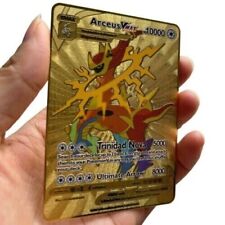 Pokémon Arceus VMAX Cartões de Metal TCG Novos Presentes Pokemon Dourados Para Crianças 10000 Pontos comprar usado  Enviando para Brazil