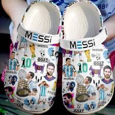 Chinelo personalizado Lionel Messi Crocs, personalizado Lionel Messi Football Fan Crocs comprar usado  Enviando para Brazil