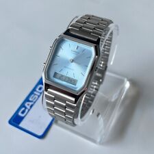 CASIO MEN AQ230-2A ICE BLUE DIAL WATCH, used for sale  Shipping to South Africa