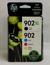 Nuevos cartuchos de tinta genuinos HP 902XL 902 color negro 4 piezas OfficeJet Pro 6954 segunda mano  Embacar hacia Mexico