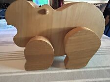 Wooden hippo piggy for sale  Smartsville