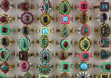 Lotes por atacado 60 peças presentes masculinos joias da moda sortidas anéis de resina cheios comprar usado  Enviando para Brazil
