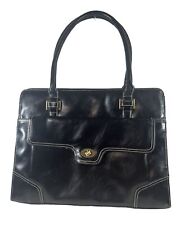Bolsa/maleta feminina preta BUXTON, couro sintético. Bolsa tote laptop para escritório empresarial em excelente estado usado comprar usado  Enviando para Brazil