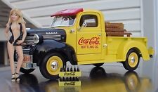 Dodge 1947 Coca Cola Pick Up Truck com Estatueta e Estojo de Refrigerante Miniaturas Escala 1/24, usado comprar usado  Enviando para Brazil