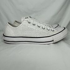 Converse white perforated for sale  Lexington
