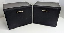 Pair of Sony SS-SR9 Surround Sound Speakers Black Wired Bookshelf Home Theater for sale  Shipping to South Africa