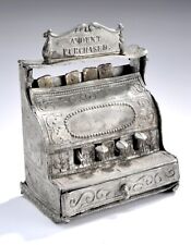Vintage 1890's Victorian Tin Toy Metal Cash Register (2.5"x 1.5"x 2") Doll House for sale  Shipping to South Africa