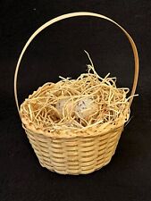 Cesta de ovos em miniatura cesta de ovos vintage de vime comprar usado  Enviando para Brazil