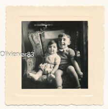 Vintage photo toddlers d'occasion  Toulon-