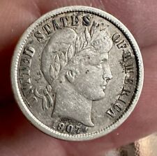 1907 silver dime for sale  MANCHESTER