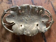 Vintage Art Nouveau Style Brass Vine Leaf Tray for sale  Shipping to South Africa