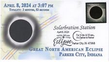 24-043, 2024, Eclipse Total 2024, Capa de Evento, Carimbo Postal Pictorial, Parker City comprar usado  Enviando para Brazil