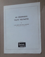 Inexpensive valve voltmeter for sale  IPSWICH