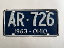 1963 ohio license for sale  Poughkeepsie