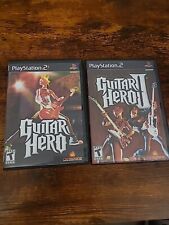 Guitar Hero And Guitar Hero 2 (PlayStation 2 PS2) Video Games Bundle Of 2 , used for sale  Shipping to South Africa