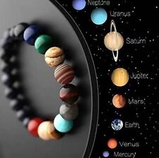 Used, 7 Chakra Buddha Head Crystal Bracelet 8mm Reiki Healing Crystal OM for sale  Shipping to South Africa