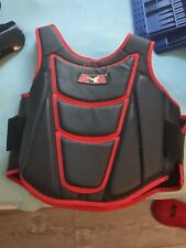 Chest Protector ATA Taekwondo RED BLACK Sparring Vest SIZE M Adult for sale  Shipping to South Africa