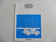 Brochure krupp grue d'occasion  France