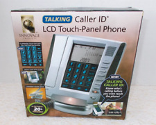 Usado, Innovage identificador de llamadas telefónicas parlantes panel táctil LCD línea fija plateado. segunda mano  Embacar hacia Argentina