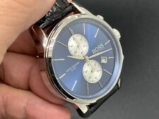 Relógio Hugo Boss masculino 1513283 cronógrafo jato couro preto comprar usado  Enviando para Brazil