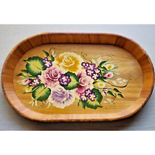 Tray wooden hand for sale  Fort Mc Coy