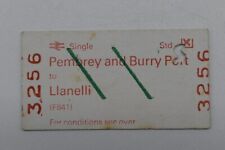 Railway ticket pembrey for sale  REDCAR