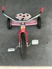 De colección Fresa Pastel Corto Hedstrom Metal Rojo Triciclo Paseo a Pedal Coche Juguete segunda mano  Embacar hacia Argentina