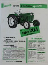 prospectus brochure sfv société française vierzon super 204 tracteur tractor d'occasion  Auneau