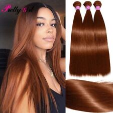 Straight Human Hair Bundle Brazilian Weaving 3/4 PCS Colored Remy Hair Extension for sale  Shipping to South Africa