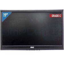 Monitor Écran PC LCD 19” HD 16/9 Wide AOC DVI VGA Avec Enceintes Speaker DVR segunda mano  Embacar hacia Argentina