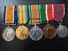 WW1 & WW2 British War Medals With Ribbons , used for sale  HOLYHEAD