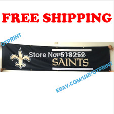 New Orleans Saints Banner Flag 2x8 ft 2020 NFL Fan Club Wall Home Decor NEW till salu  Toimitus osoitteeseen Sweden