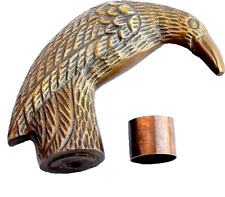 Acabamento náutico antigo cabo de corvo feito à mão latão metal cabo de bengalas de corvo comprar usado  Enviando para Brazil