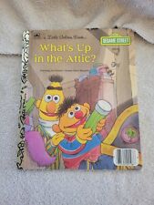 Little Golden Book - Sesame Street ¿Qué hay en el ático? HC 1987 segunda mano  Embacar hacia Argentina