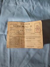 War ration book for sale  Shipping to Ireland